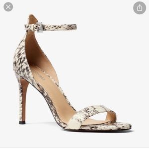 Snake print heels- Michael Kors
